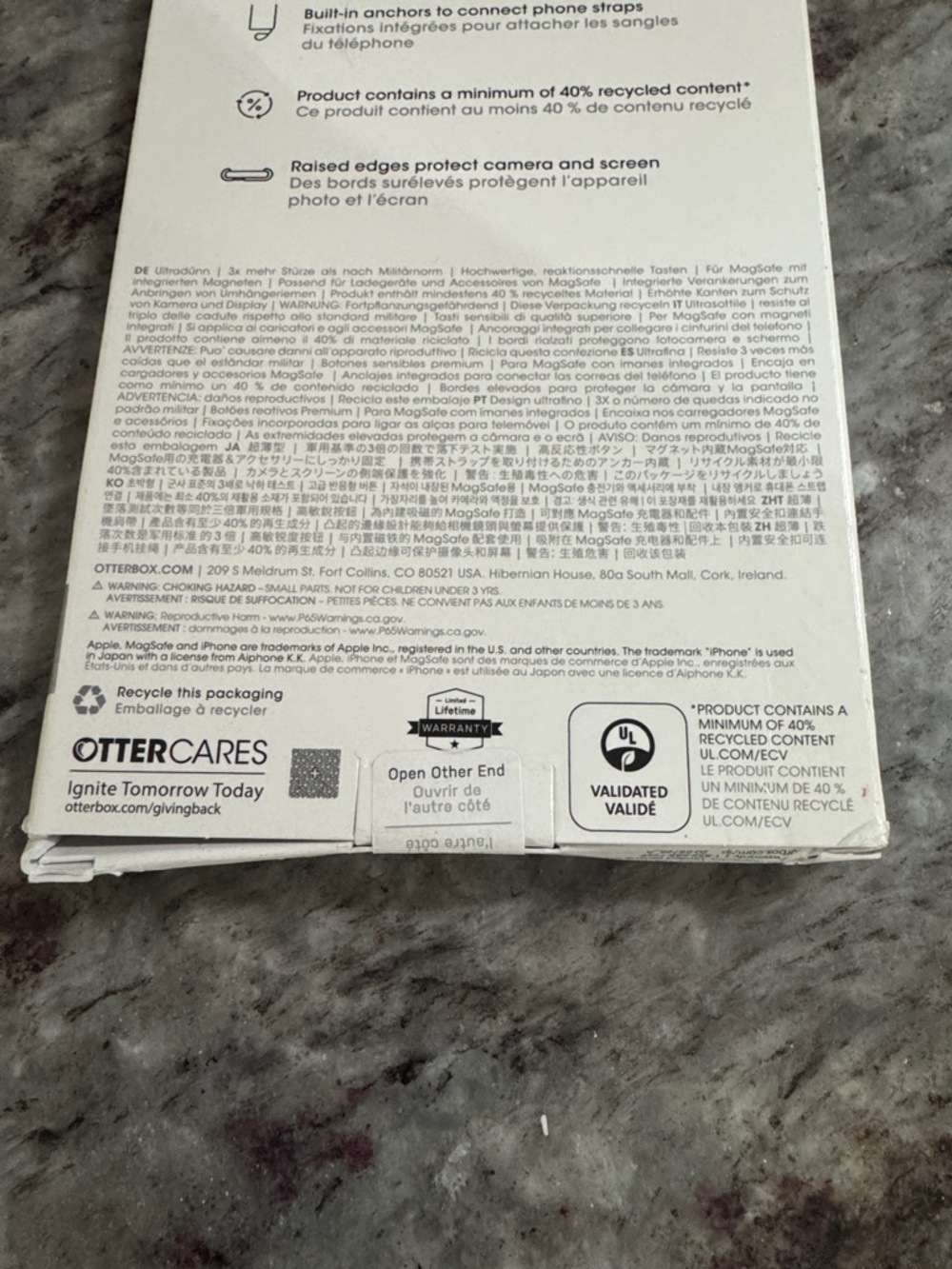 New OtterBox Symmetry Series MagSafe Case for iPhone 16 Pro - Light Blue/Clear - Picture 5 of 6